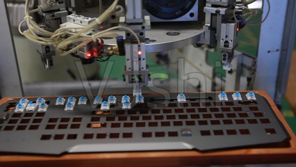 機(jī)械加工電子產(chǎn)品鍵盤自動企業(yè)工廠_1920X1080_高清視頻素材下載(編號:960367)_實拍視頻